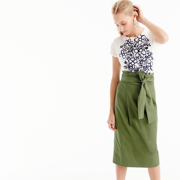 J.Crew Paper Bag Skirt in Twill 4 - Picture 2 of 4